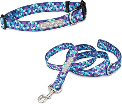 Lucky Love Dog - Adjustable Dog Collar and Leash Set with Easy Click Buckle for Large Dogs, Durable, & Comfortable Collar for Male & Female Dogs, Puppies & Adult Ones - Jasper Combo, XL