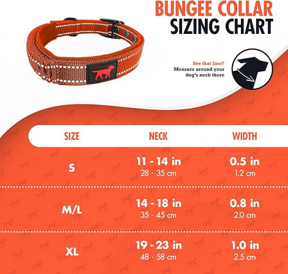 Tuff Pupper Heavy Duty Dog Collar with Handle | Ballistic Nylon Heavy Duty Collar | Padded Reflective Dog Collar with Adjustable Stainless Steel Hardware | Convenient Sizing for All Breeds