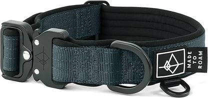 MADE TO ROAM Comfort Collar - Adjustable Nylon Dog Collar with Soft Comfortable Padding, Light Aviation Aluminum Metal Buckle for Small, Medium and Large Dogs (Colorado Nightsky, Size 1)