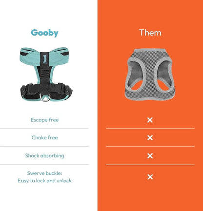 Gooby Comfort X One Dog Harness - Head-in Dog Harness for Small & Medium Sized Dogs - Escape-Free & Choke Free - Breathable Mesh, Shock Absorbing, Easy Snap & Swivel Buckles - Miami Yellow, Small
