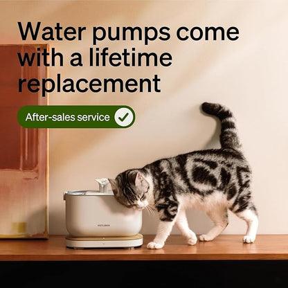 PETLIBRO Offical Cat Water Fountain Pump, Easy Replacement for Cat Fountain PLWF115/PLWF105/PLWF005, Wireless Cat Fountain Pump for Pet Water Fountain, Super Quiet Pump for Dog Dispenser