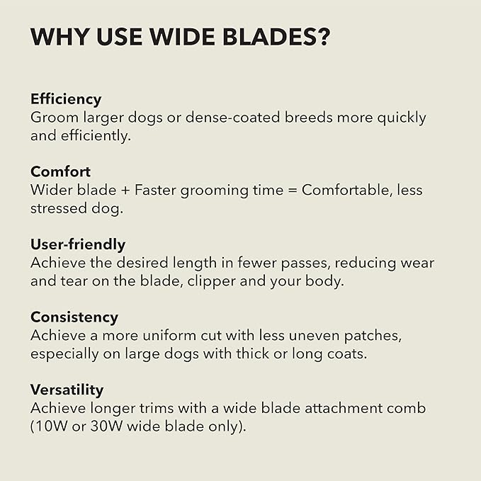 Andis 561465 ceramicEDGE #7FW Coarse Wide Blade, Small Animal and Pet Grooming, Detachable Replacement Blade, Long Lasting, Stainless Steel