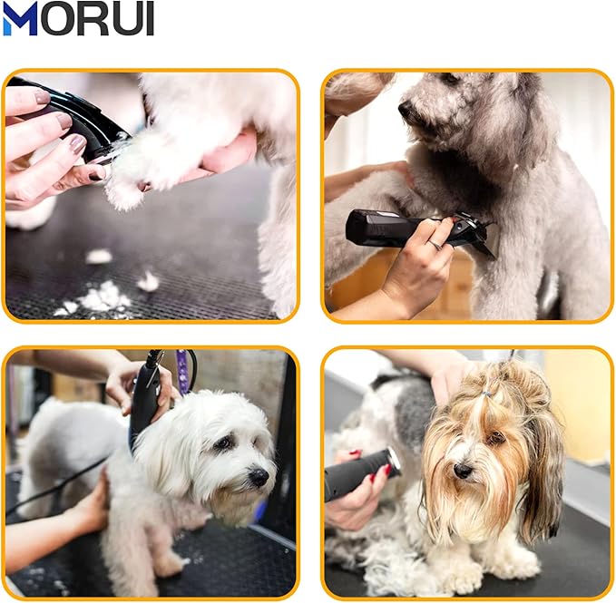 40 Cut Length 1/100"(0.25mm) Detachable Pet Dog Clipper Blades UltraEdge Series Clipper Blades for Dog Grooming Compatible with Most Andis,Oster A5 Wahl KM Series Clippers