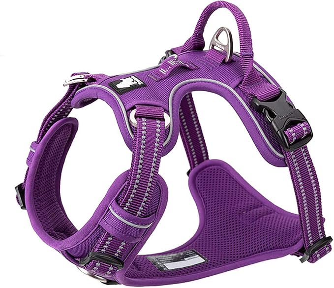 TRUE LOVE Dog Harness No Pull Nylon Reflective Pet Harness Adjustable Comfortable Control Step-in Brilliant Colors Truelove TLH56512 XL