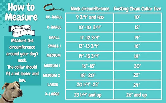 Joel Silverman - Alternative Training Collar - Gentle No-Pull Dog Collar - Leather & Chain Combo for Humane, Low-Neck Control - Trainer-Trusted Leather Dog Collar for All Breeds (Extra Extra Small)