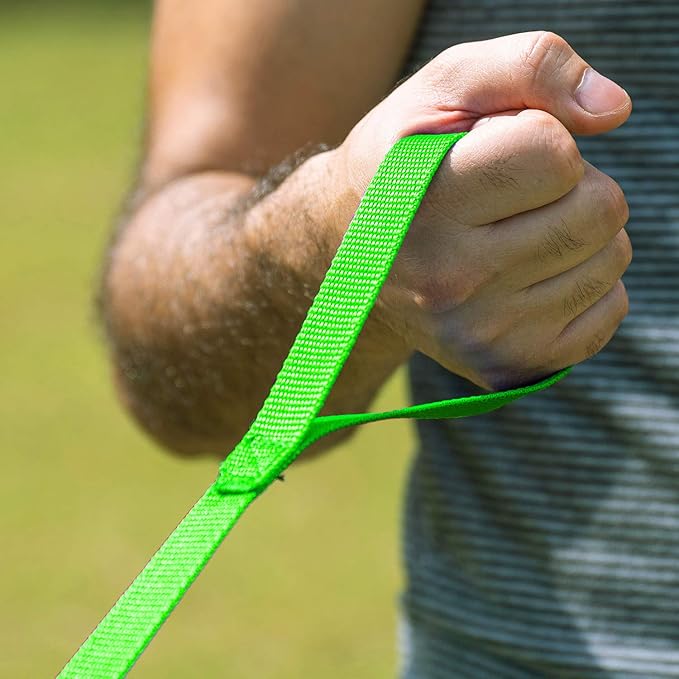 Hi Kiss Dog/Puppy Obedience Recall Training Agility Lead - 15ft 20ft 30ft 50ft 100ft Training Leash - Great for Training, Play, Camping, or Backyard (20 Feet, Green)