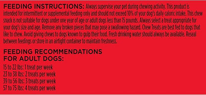 Milk-Bone Comfort Chews, Dog Treats with Unique Chewy Texture and Real Beef, 16 Chews