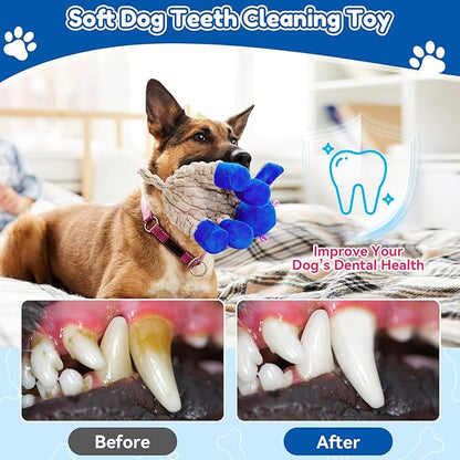 Squeaky Dog Toys, Plush Chew Toys for Dogs, Crinkle Interactive Squeaky Stuffed Dog Toy for Small Medium Large Breeds, Dog Toy to Keep Them Busy, Pet Toys for Dogs