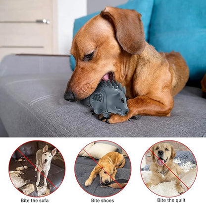 Homipooty Dog Chew Toys for Aggressive Chewers,Larg Dog Bones Toys,Dog Toys for Indestructible Squeaky Chewers,Clean Teeth Non Toxic Environmentally Friendly,100% Natural Rubber&Milk Flavor