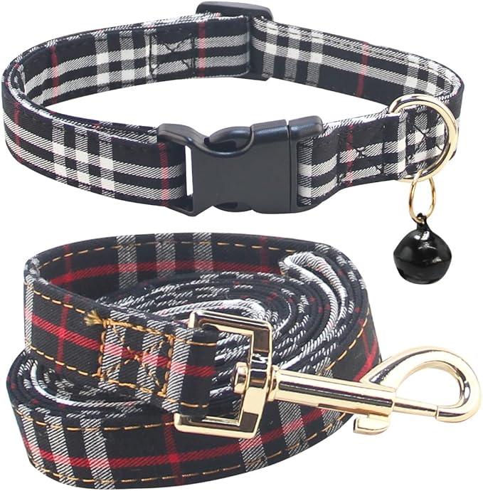 SuperBuddy Dog Collar and Leash,Breathable Adjustable Dog Collar-Safe Buckle-Collars for Small Medium Large Pet