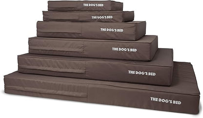 The Dog’s Bed Orthopedic Memory Foam Dog Bed, XXXL 6Inch Brown with Brown Piping, Pain Relief for Arthritis, Hip & Elbow Dysplasia, Waterproof Washable Cover, Veterinary Approved