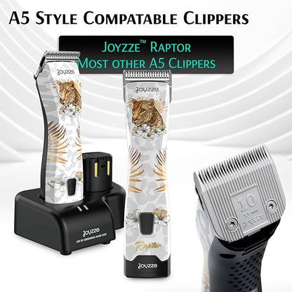 JOYZZE Raptor/Falcon Series A Blade - Professional Grade Dog Clipper Grooming Blade, Detachable, Replacement Blades - Stainless Steel, Coated Ceramic,(A Series #10)
