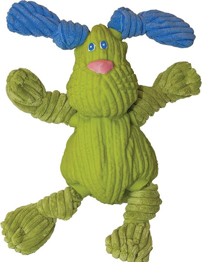 HuggleHounds Huggle-Fusion Dog Toy - Dog Toys Rubber, Fuzzy Dog Toy, Puppy Essentials, Plush & Heavy Duty Latex for Small, Medium & Large Dogs, All Breeds - Bugsy Bunny