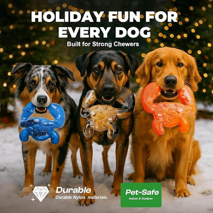 Dog Chew Toys for Aggressive Chewers – Tough Indestructible Dog Toy for Large Dogs, Durable Long-Lasting Chew Bones, Heavy Duty Interactive Dog Toys to Keep Dogs Busy & Relieve Boredom