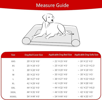 Waterproof Dog Bed Covers Replacement Washable Pet Hair Easy to Remove, Noiseless Quilted Puppy Pet Bed Cover Lovely Grey Star Print 27x36 Inches, for Dog/Cat, Cover Only