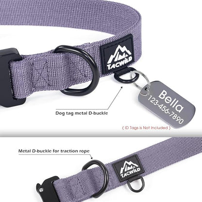 Dog Collar for Small Dogs Christmas Boy Girl - Adjustable, Chew Proof Nylon Collar with Metal Quick Release Buckle and D-Ring for Dog Tags (Montana Moonrise, S)(not Included The Pendant)