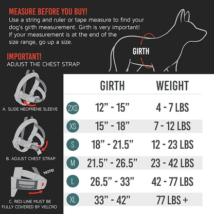 EzyDog Quick Fit Dog Harness – No Pull Harness for Training, Everyday Walking, and Easy Control - Adjustable Fit, Reflective, and Padded (Large, Purple)