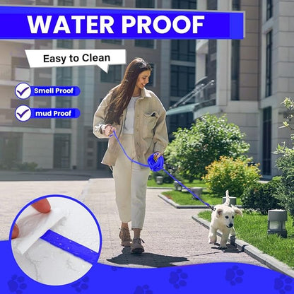 Waterproof Dog Leash 10ft, 16ft, 30ft, 50ft PVC Recall Long Line Dog Leash Beach Swimming Tracking Training Dogs Lead for Pet, Medium and Large Dogs