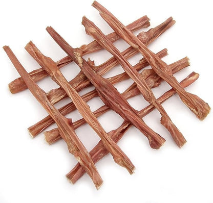 GigaBite Single Ingredient All Natural Free Range Bully Treats and Chews - Bully Sticks/Bladder Sticks/Beef Esophagus by Best Pet Supplies - Bladder Sticks (12 Inch), Pack of 10