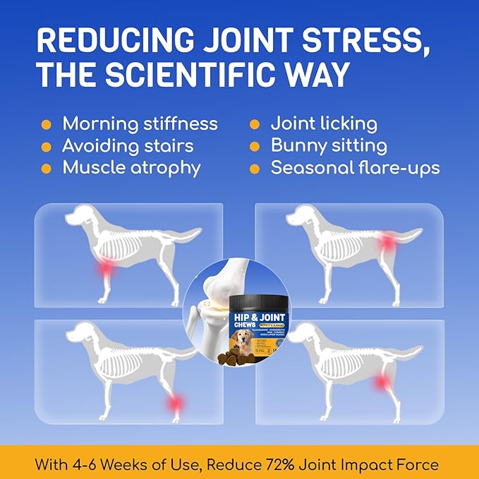 FURRY ARMOR Glucosamine for Dogs 180pcs Joint Support Supplement Dog Hip and Joint Chondroitin Chews Treats with MSM Hemp Dog Joint Pain Relief Mobility Supplements