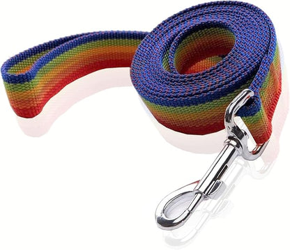 Nylon Dog Leash 8 Feet Long, Walking Training Dog Leashes for Medium Large Dogs