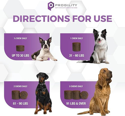 Nootie Progility Dog Calming Supplement for Stressful Situations & Daily Support – Supports Calm Behavior & Emotional Balance with Melatonin, Soft Calming Chews (90 Count)