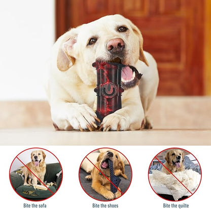 Homipooty Indestructible Chew Toy for Aggressive Large Medium Breed Dogs - Squeaky, Interactive, Tough Durable Toothbrush for Dog Birthday