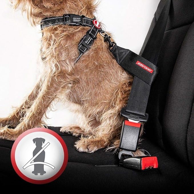 EzyDog Chest Plate No Pull Dog Harness – Escape Proof Harness with Reflective Stitching and Comfort Padding for Easy Walks, Training & Control - Car Restraint Included (Large, Corduroy)