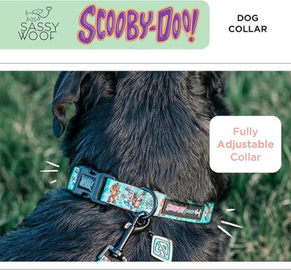 Sassy Woof Dog Collar Scooby-Doo™ - S, Adjustable, Durable, Comfortable and Stylish Pet Accessories for Small Dogs - Officially Licensed