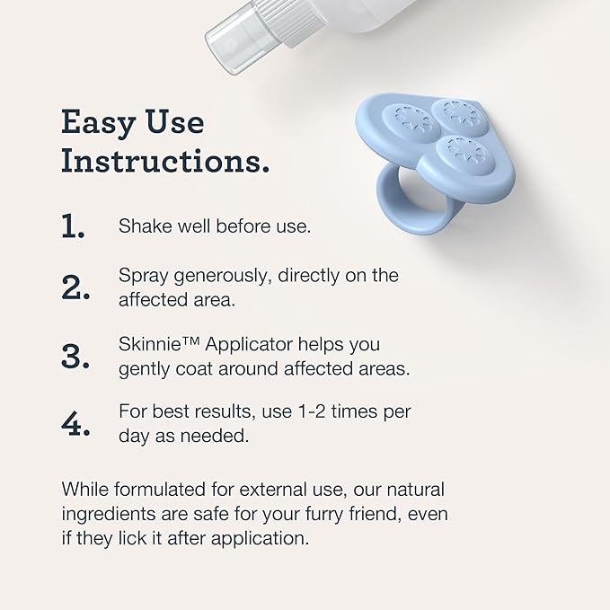 Kradle Skin Recovery Chews for Dogs - Biotin Collagen Zinc + Anti-Itch Spray - Soothes Environmental Skin Irritation - 75 Chews + 4oz Spray