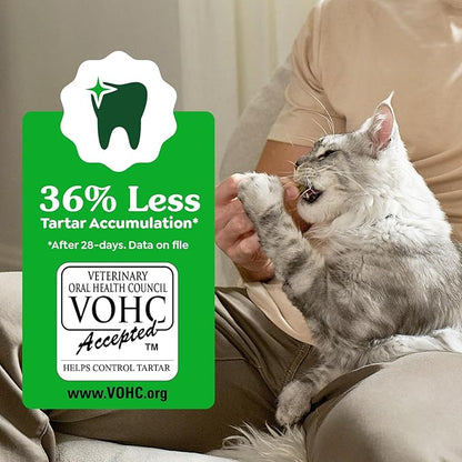Greenies Feline Veterinarian-Recommended Adult Natural Dental Cat Treats, Oven Roasted Chicken Flavor, 4.6 oz. Pouch