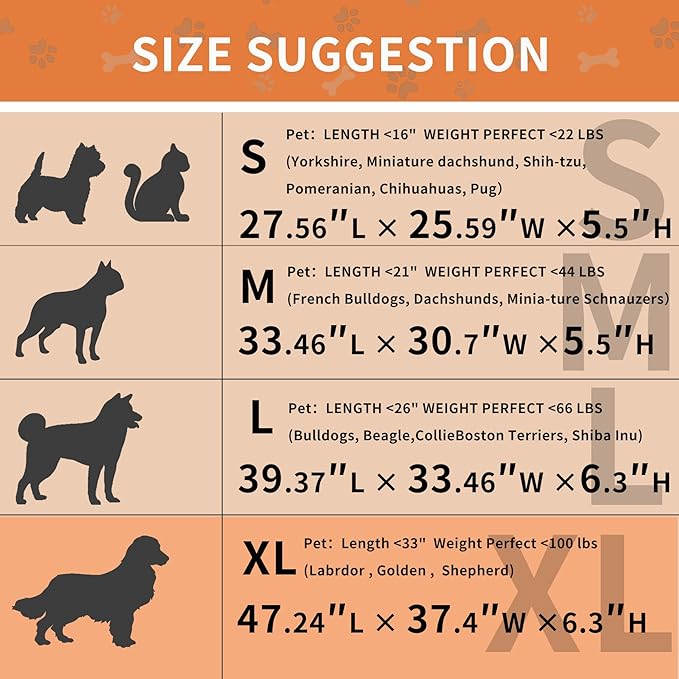 HAOMAIJIA Dog Couch Bed for Large Dogs, Non Slip Pet Couch Covers for Sofa Thick Soft Washable Dog Couch Cover Protector All Seasons Universal Dogs and Cats Bed Mat (Khaki, X-Large)