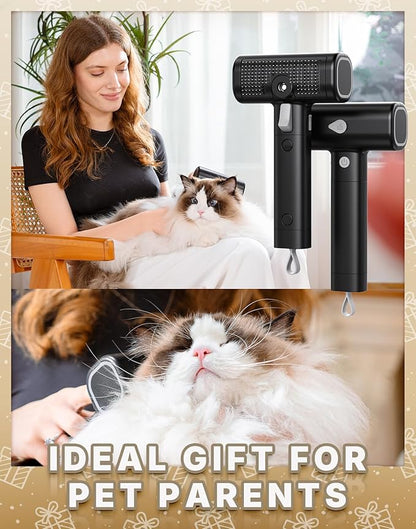 WOWOOF PET Pet Steam Brush for Indoor Cats & Dogs Grooming, Spray Hair Removal Comb for Massaging, Deshedding & Dander, Water Brush for Long & Short Haired Pets Spritz Defur Comb
