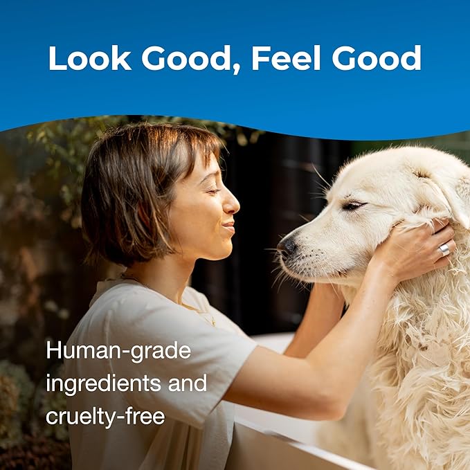 PetAg Fresh ’n Clean Moisturizing Shampoo, Classic Fresh Scent (15:1 Concentrate) - 1 Gallon - Moisturizes with Vitamin E & Aloe Vera - Strengthens & Repairs Coats - Soap Free