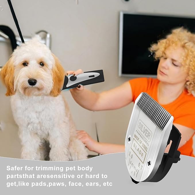 5 in 1 Replacement Blades Compatible with WAHL Bravura .Chromado，Creativa，Figura Dog Clippers for Dogs Grooming（2 Packs