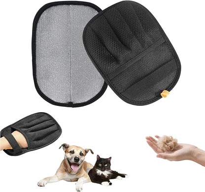 Anazzly Pet Hair Removal Glove with Electrostatic Technology, Pet Hair Gloves for Dogs and Cats, Washable Pet Hair Remover Tool for Sofas, Carpets, Car Seats and Bedding