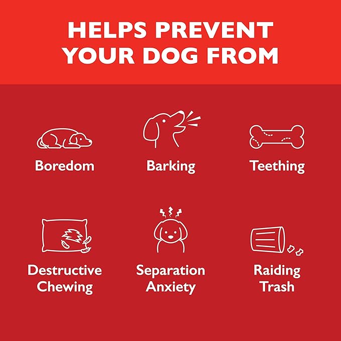 Chew King Supreme Durable Rubber Dog Toy for Aggressive Chewers, Treat-Dispensing Heavy-Duty Chew Toy with Safety Air Vent, Interactive Dog Toy for Training & Enrichment, XL 5.1" x 3.8"