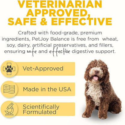 PetJoy Mobility Chews for Dog Arthritis Pain Relief - Hip and Joint Supplement for Dogs Senior and Large Breeds Glucosamine Chondroitin Joint Health Support (60 Chewable Bacon Treats)