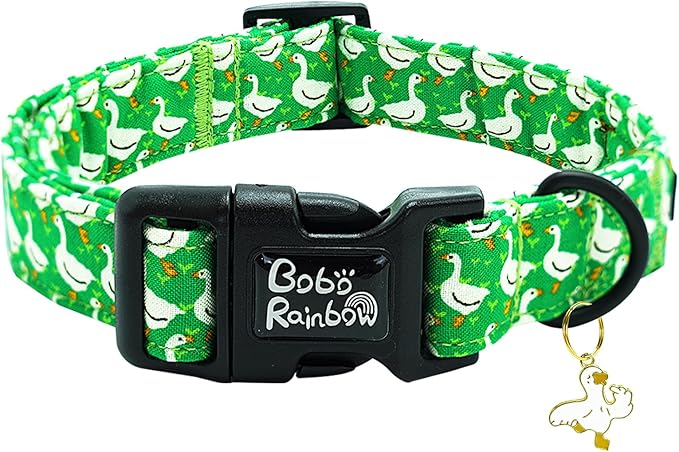 Dog Collar-Goose Adjustable Pet Collars Comfortable Spring Summer Puppy Collar Cute Cotton Collars Durable Necklace Gift for Small Dogs