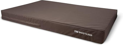 The Dog’s Bed Orthopedic Memory Foam Dog Bed, XXXL 6Inch Brown with Brown Piping, Pain Relief for Arthritis, Hip & Elbow Dysplasia, Waterproof Washable Cover, Veterinary Approved