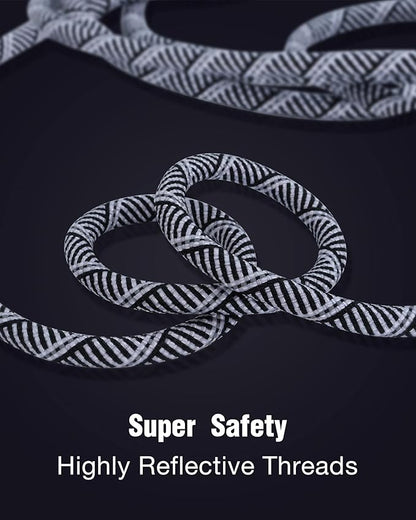 Long Dog Leash with Reflective Threads 15FT 20FT 30FT 50FT,Heavy Duty Bungee Dog Leashes for Small Medium Large Breed Dogs,Shock Absorbing Training Leash for Walking,Hunting,Camping&Yard