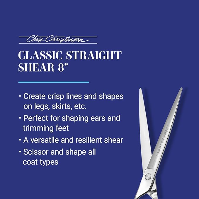 Chris Christensen Classic Series Grooming Shears, Full Set of Shears With Case, Groom Like a Professional, Any Skill Level, Made From 440C Japanese Steel