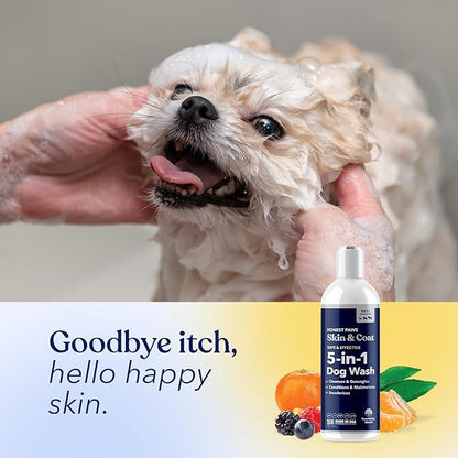 Honest Paws Dog Shampoo and Conditioner - Premium Dog Wash for Allergies and Dry, Itchy, Moisturizing for Sensitive Skin - Sulfate Free, Plant Based, All Natural - 8 Fl Oz