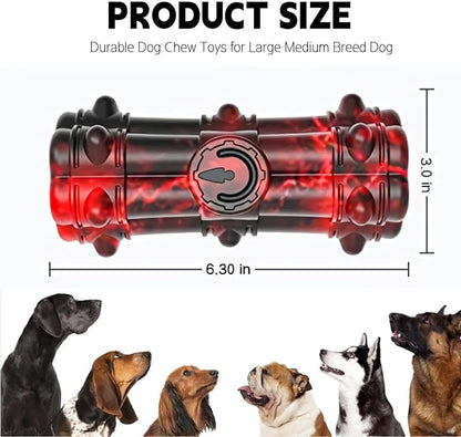 Homipooty Indestructible Chew Toy for Aggressive Large Medium Breed Dogs - Squeaky, Interactive, Tough Durable Toothbrush for Dog Birthday