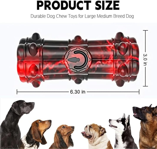 Homipooty Indestructible Chew Toy for Aggressive Large Medium Breed Dogs - Squeaky, Interactive, Tough Durable Toothbrush for Dog Birthday