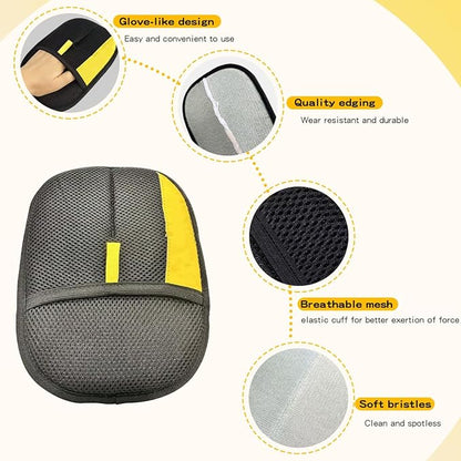 Pet Hair Remover Gloves for Cats & Dogs: New Upgrade Electrostatic Grooming Washable Reusable Cats & Dogs Hair Removal Gloves for Clean Couch Carpet Furniture Clothes Car Seat