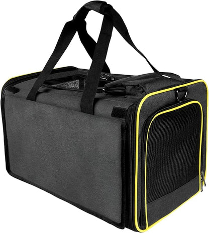 GAPZER Cat Carriers for Large Cats 20 lbs+ Soft Pet Carrier for Small Dog/Durable 2 Kitty Travel Bag/Medium Big Cats Puppy 15 Pounds/Softside Cat Carrier Large