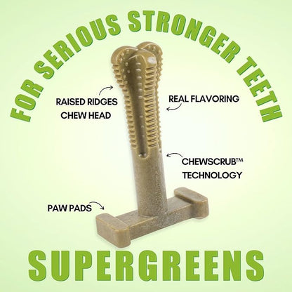 Bullibone Nylon Dog Chew Toy Spin-a-Bone - Interactive Dog Toy, Triggers Natural Instincts, and Improves Oral Health