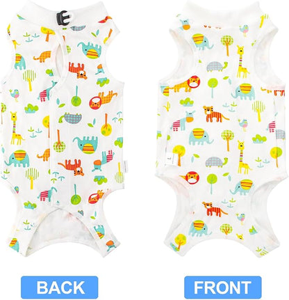 Cat Recovery Suit Female, Breathable Cat Onesie After Surgery Female for Abdominal Wounds or Skin Diseases, Surgery Recovery Suit Kitten Onesie After Spay Wear Anti Licking