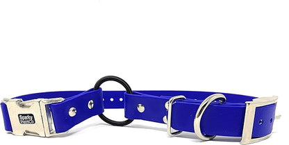 Sparky Pet Co - Zeus ECollar Replacement Strap - Bungee Loop Dog Collar - Waterproof Biothane - Adjustable - Double Buckle - Quick Snap Metal Clasp - for Invisible Fence Systems 3/4"" x 28" (Blue)